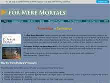 Tablet Screenshot of formeremortals.com